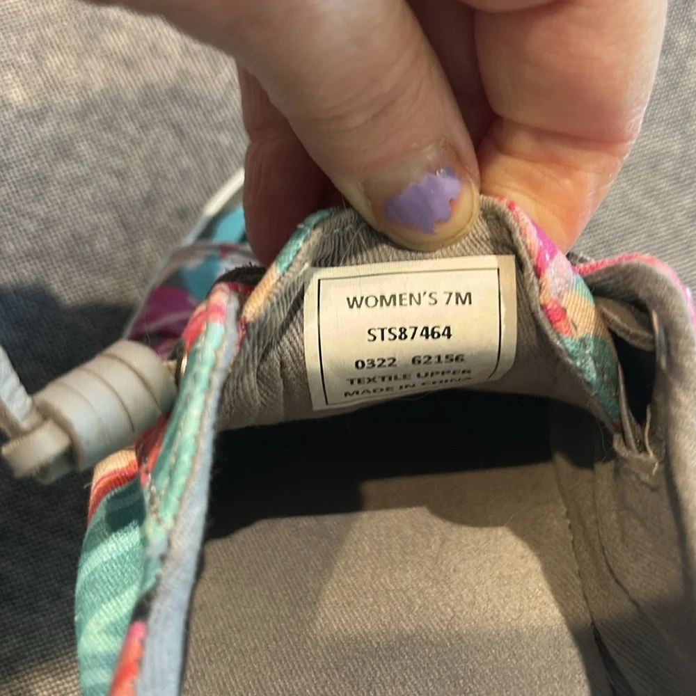 Sperry® Pier Wave Floral CVO Sneakers Size 7